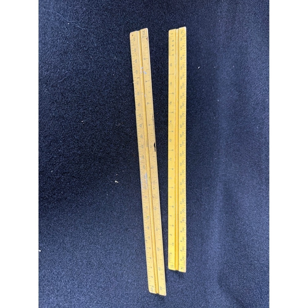 Vintage Dietzgen 11626 11636 Triangular Architect Engineer Scale Rulers USA 12in